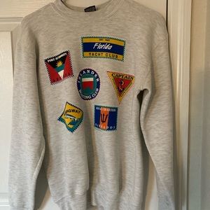 Vintage 1989 H L Miller Gold Florida Sweatshirt Small